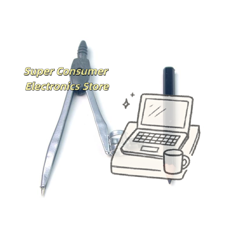 Math Geometry Set With Compass - مجموعة أدوات رسم دقيقة مضادة للانزلاق
