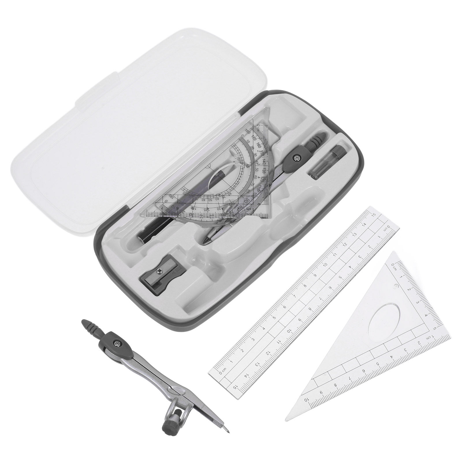 مجموعة أدوات رسم هندسية تتضمن  - مراجعة Math Geometry Set With Compass وسعره