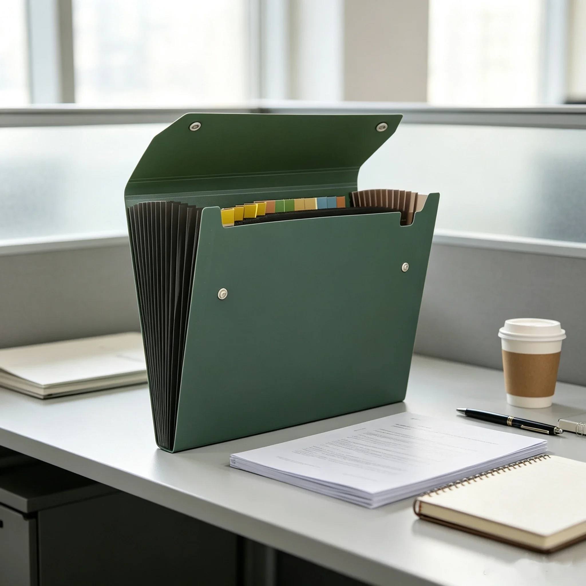 منظم ملفات قابل للتوسيع بحجم A - مراجعة Expandable Accordion File Folder 13 Pockets وسعره
