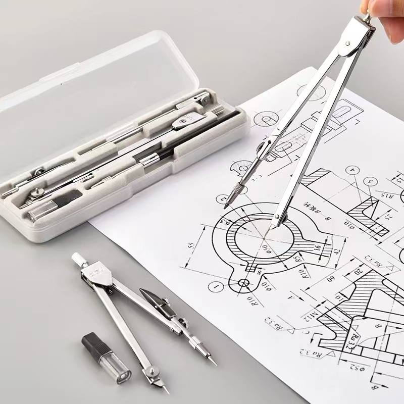 مجموعة صياغة من الفولاذ المقاو - مراجعة Math Geometry Set With Compass وسعره
